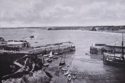 Cornwall: Newquay, de haven door English Photographer