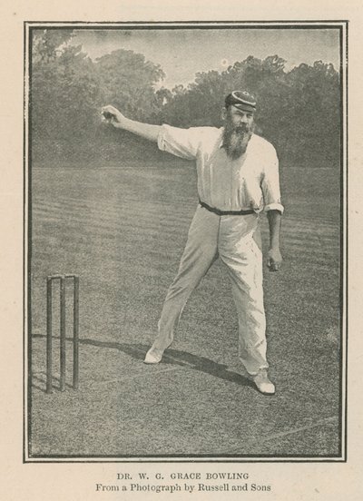 Cricketer Dr W G Grace door English Photographer