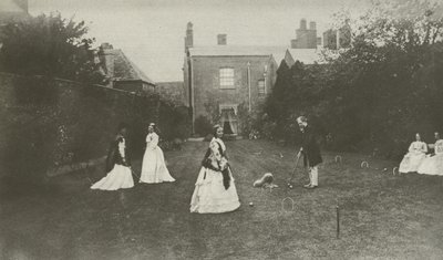 Croquet, in laat Victoriaans Engeland door English Photographer