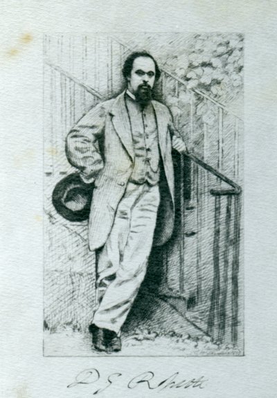 Dante Gabriel Rossetti (1828-82) door English Photographer