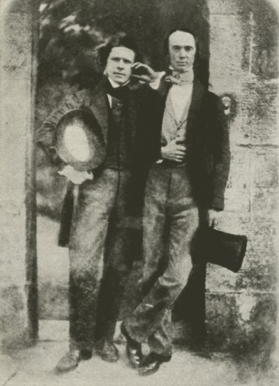 David Octavius Hill (links) en W B Johnstone, een directeur van de Schotse Nationale Galerie door English Photographer