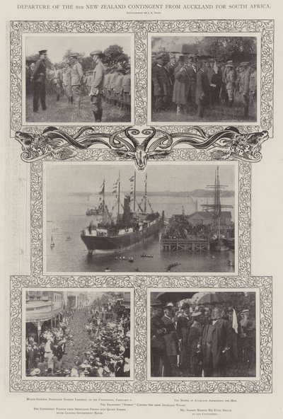 Vertrek van het 8e Nieuw-Zeelandse Contingent uit Auckland naar Zuid-Afrika door English Photographer