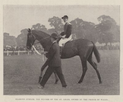 Diamond Jubilee, de winnaar van de St Leger, eigendom van de prins van Wales door English Photographer