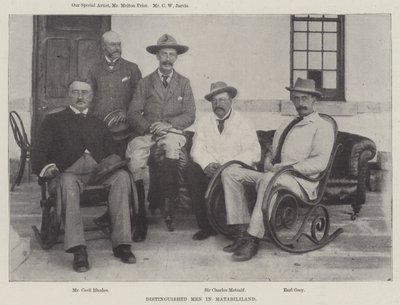 Voorname mannen in Matabililand door English Photographer