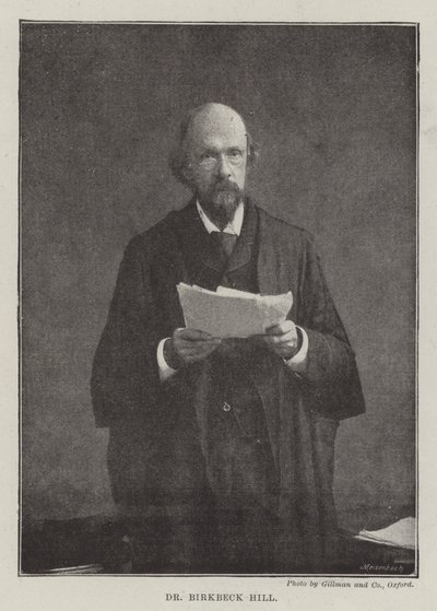 Dr Birkbeck Hill door English Photographer