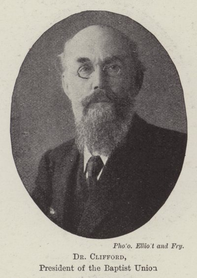 Dr Clifford, voorzitter van de Baptistenunie door English Photographer