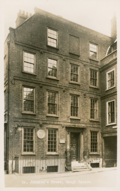 Dr. Johnsons Huis, Gough Square, Londen door English Photographer