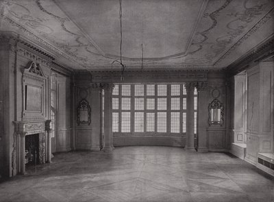 Salon, uitkijkend op de Baai, Ashorne Hill House, nabij Leamington, Engeland door English Photographer