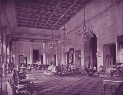 Salon, Regeringshuis, Calcutta door English Photographer
