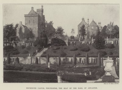 Drummond Kasteel, Perthshire, de Residentie van de Graaf van Ancaster door English Photographer
