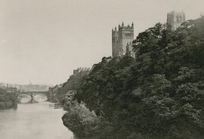Durham Kathedraal, vanaf de Prebend Brug door English Photographer