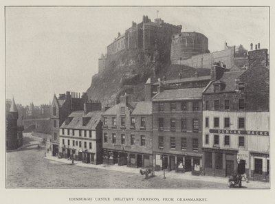 Edinburgh Castle (militaire garnizoen), vanaf Grassmarket door English Photographer