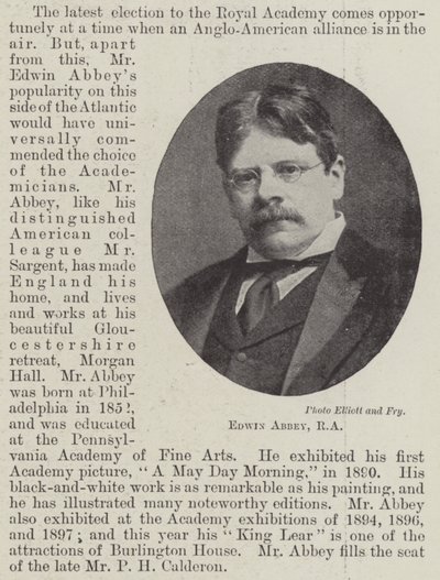 Edwin Abbey, RA door English Photographer