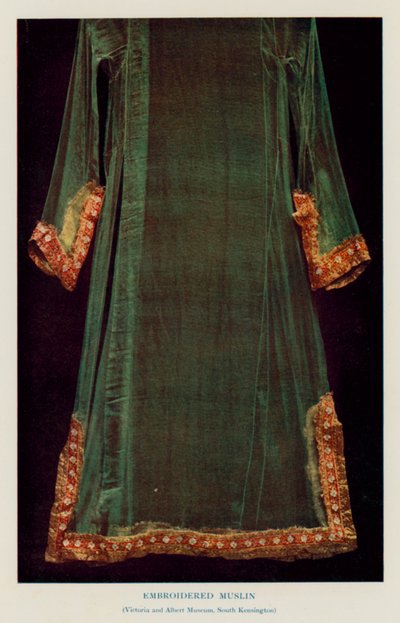 Geborduurde mousseline, Victoria and Albert Museum, South Kensington (foto) door English Photographer