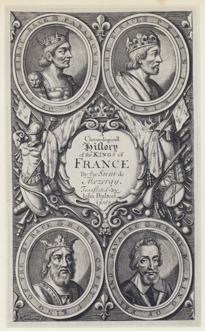 F Eudes de Mezeray, Een Chronologische Geschiedenis van de Koningen van Frankrijk, Tr J Bulteel, T N voor T Basset, enz. 1683 door English Photographer