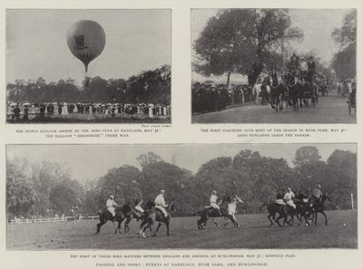 Mode en Sport, Evenementen in Ranelagh, Hyde Park en Hurlingham door English Photographer