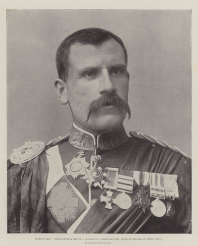 Fighting Mac, generaal-majoor Hector A Macdonald, bevelhebber van de Highland Brigade in Zuid-Afrika door English Photographer
