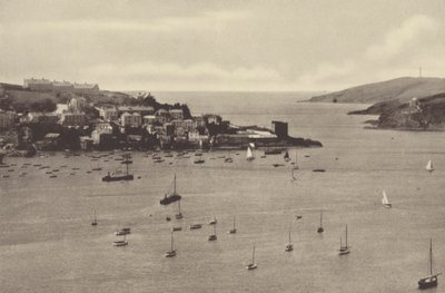 Fowey, Batterij en Polruan Toren door English Photographer