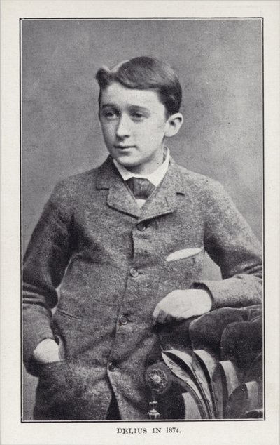 Frederick Delius in 1874 door English Photographer
