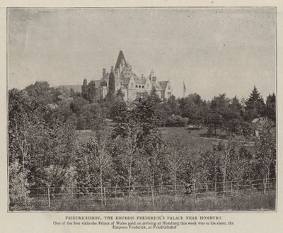 Friedrichshof, het paleis van keizerin Frederick nabij Homburg door English Photographer