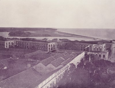 Galle Face en Kazerne, Colombo, Ceylon door English Photographer