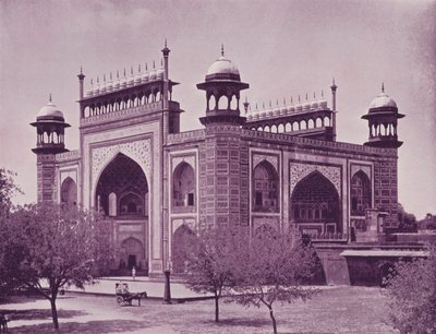 Poort van de Taj, Agra door English Photographer