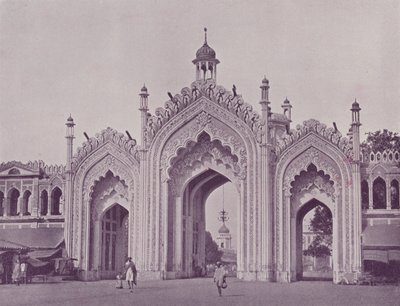 Poort Husainabad Bazaar, Lucknow door English Photographer