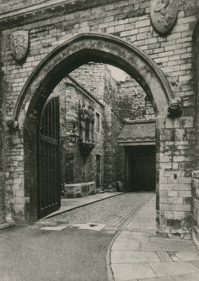 Poort van Lincoln Castle, met John O