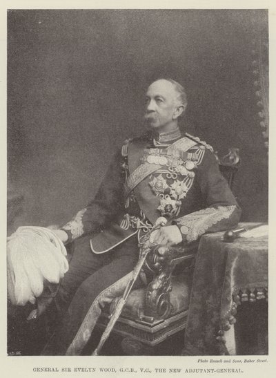 Generaal Sir Evelyn Wood, GCB, VC, de nieuwe adjudant-generaal door English Photographer