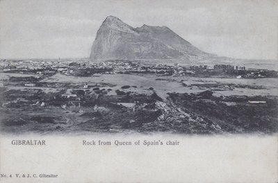 Gibraltar, Rots vanaf de stoel van de Koningin van Spanje door English Photographer