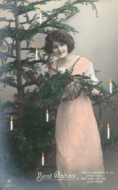Meisje en kerstboom door English Photographer