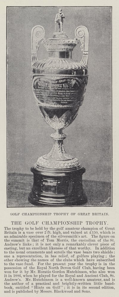 Golfkampioenschap Trofee van Groot-Brittannië door English Photographer