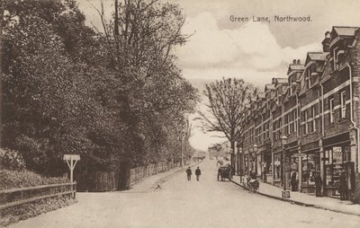 Green Lane, Northwood, nabij Londen (zw/w foto) door English Photographer