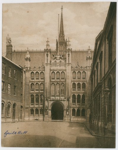 Guildhall, Londen. Victoriaanse foto door English Photographer