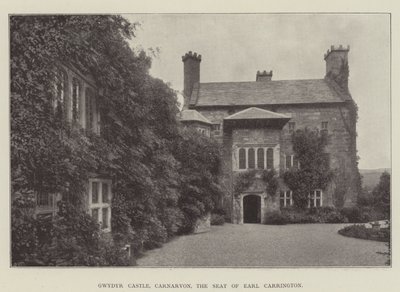 Gwydyr Kasteel, Carnarvon, de Residentie van Graaf Carrington door English Photographer
