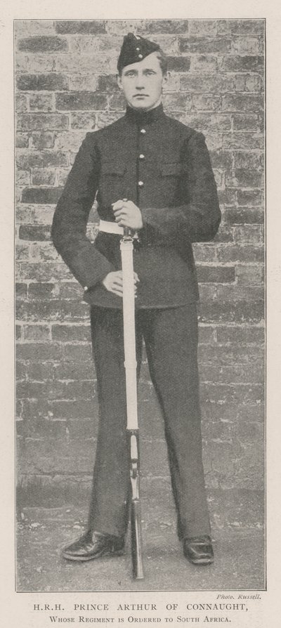 ZKH Prins Arthur van Connaught, wiens Regiment naar Zuid-Afrika is gestuurd door English Photographer