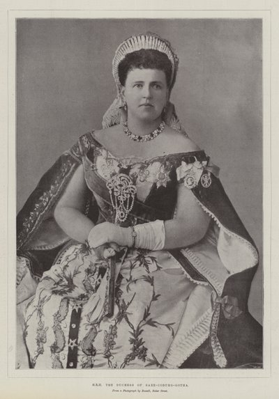HRH de hertogin van Saksen-Coburg-Gotha door English Photographer