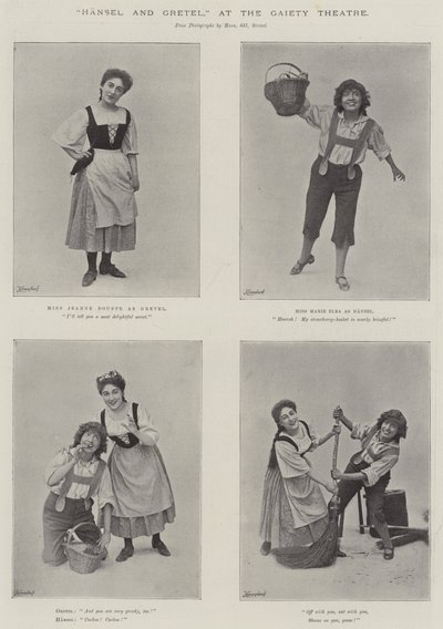 Hans en Grietje, in het Gaiety Theatre door English Photographer