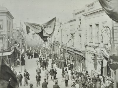 Hare Street: opening van Woolwich ferry, 1889 door English Photographer