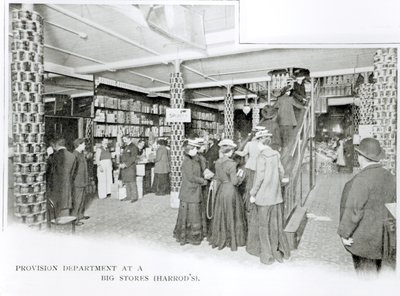 Harrods Provision Department, ca. 1901 door English Photographer