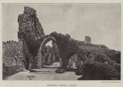 Hastings Kasteel, Sussex door English Photographer