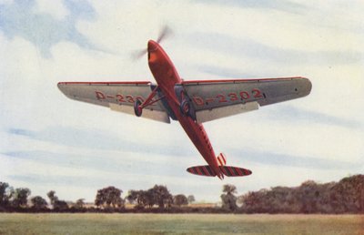 Heinkel Vliegtuig met sleuven en kleppen door English Photographer