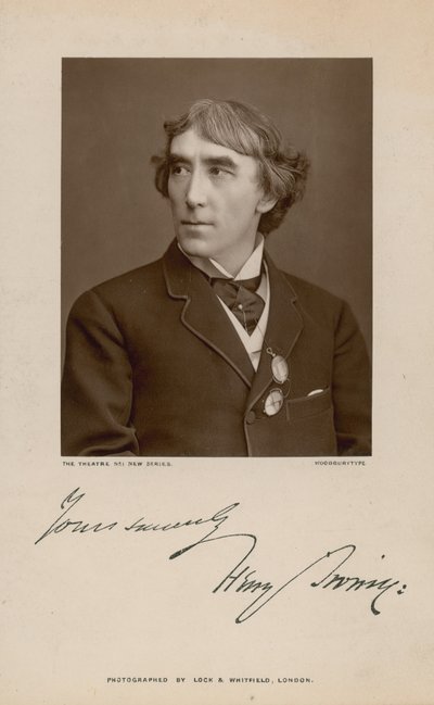 Henry Irving, acteur; gesigneerde foto door English Photographer