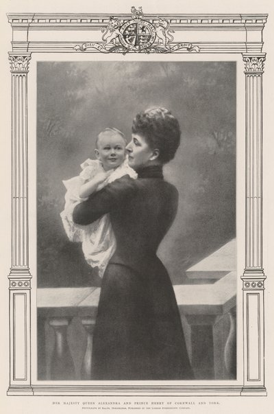 Hare Majesteit Koningin Alexandra en Prins Hendrik van Cornwall en York door English Photographer