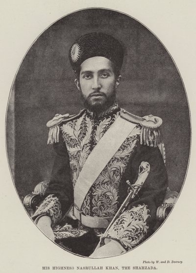 Zijne Hoogheid Nasrullah Khan, de Shahzada door English Photographer