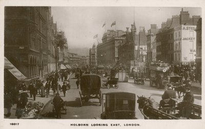 Holborn kijkend naar het oosten, Londen door English Photographer