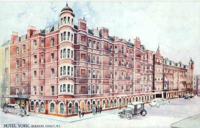 Hotel York, Berners Street, W1 door English Photographer
