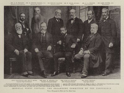 Imperial Penny Postage, het organiserend comité van de conferentie door English Photographer
