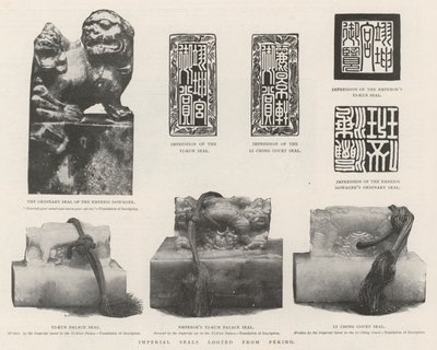 Keizerlijke Zegels geplunderd uit Peking door English Photographer