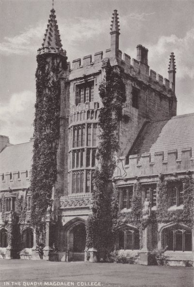 In de Binnenplaats Magdalen College door English Photographer